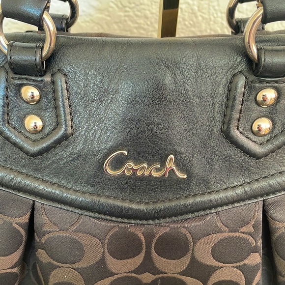 Coach Handbag Dark Brown - Picture 2 of 9